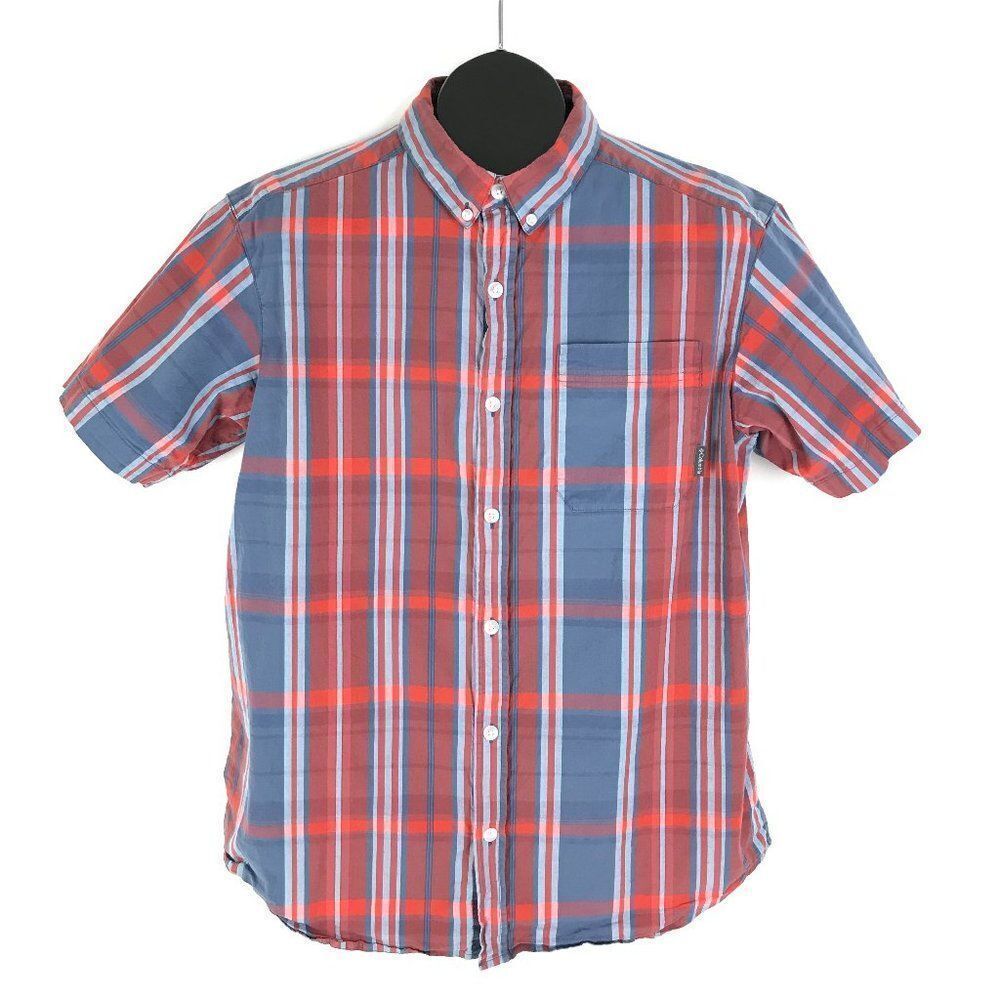 Columbia Button Down Shirt Men's Large Regular Fit Casual Short Sleeve Pocket